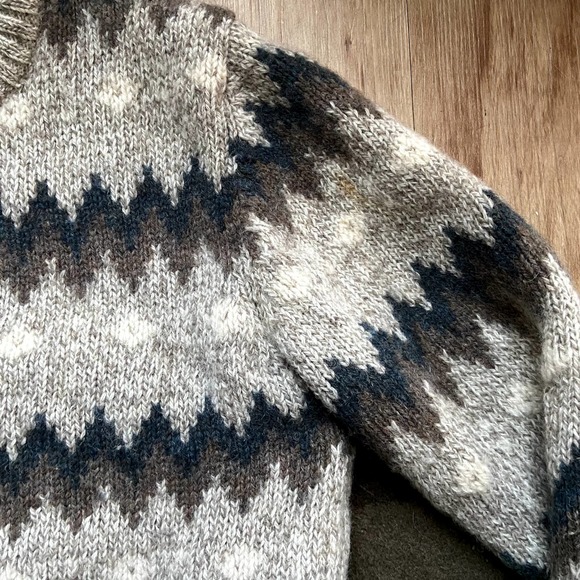 Woolrich Vintage Wool Knot Thick Winter Sweater Pullover - Picture 5 of 5